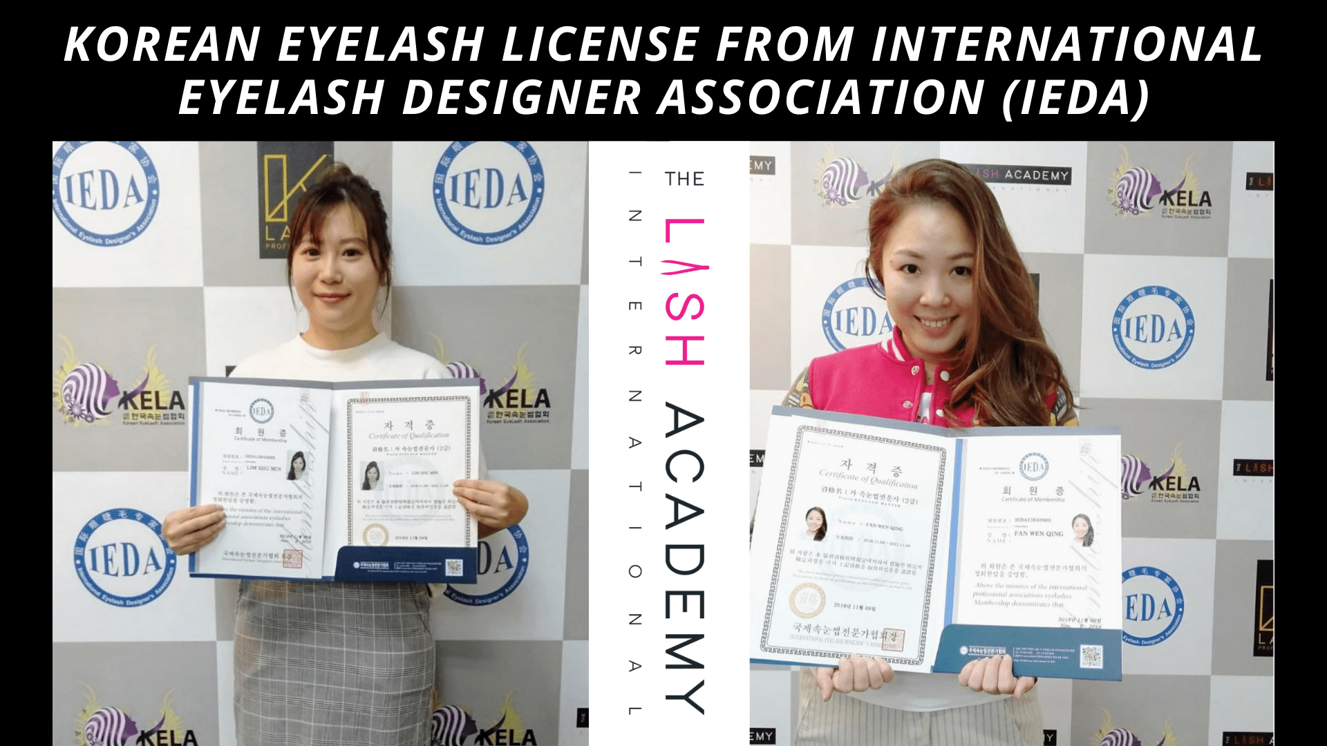 IEDA certified lash artist The Lash Academy
